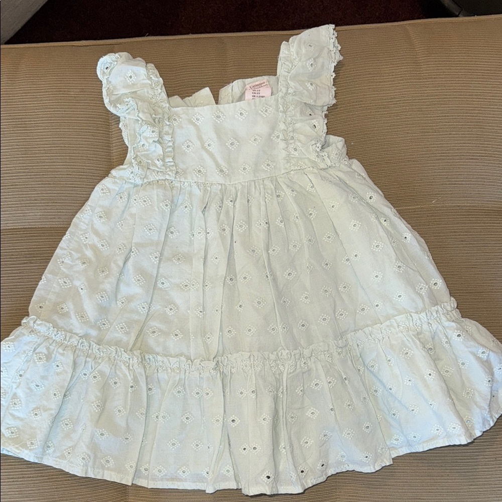 Mint green Eyelet Dress